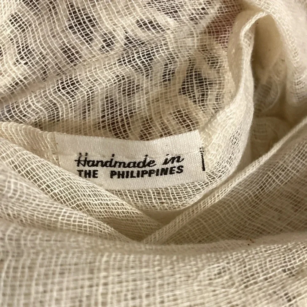 🌈 Macrame bag with wood handle NWOT